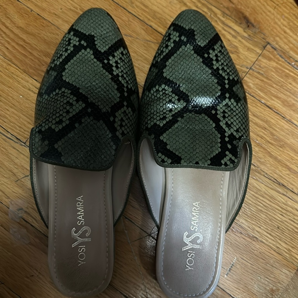 Yosi Samra Snake Sin half shoes